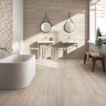 White Wood 24"x48" Limestone Tile 2 Best-White-Wood-Indoor-Bathroom-Project