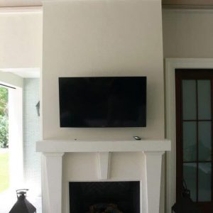 Limra 9 Limra Limestone Wall Fireplace Application jobside pic