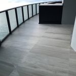 White Wood 24"x48" Limestone Tile 4 White-Wood-Apartment-Balcony-Project-Picture