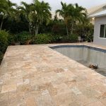 Country Classic French Pattern Travertine Paver 4 Country-Classic-French-Pattern-Paver-Poolside-Porject-Picture