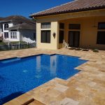 Gold French Pattern Travertine Paver 3 Gold-Travertine-French-pattern-Pool-Area-Jobside-Pic