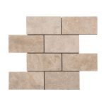 Ivory-3×6-Honed-Filled-travertine-mosaic-tile-Product-Pic