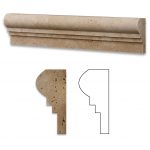 Ivory Double Ogee Travertine Molding 1 Ivory Double Ogee Product Pic