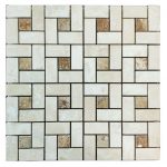 Ivory Noche Mix Pinwheel Travertine Mosaic 1 Ivory-Noche-Mix-Pinwheel-Travertine-Mosaic-Tile-Product-Pic