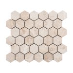 Ivory Hexagon Travertine Mosaic 1 Ivory-hexagon-travertine-mosaic-tile-Product-pic