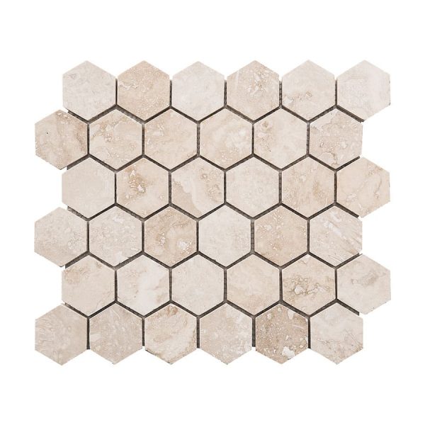 Ivory-hexagon-travertine-mosaic-tile-Product-pic