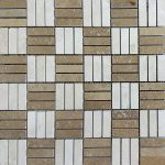 Ivory Noche Mix Tri-Strip Travertine Mosaic 1 Ivory-noche-Travertine-Mix-Tumbled-Mosaic-Product-Pic