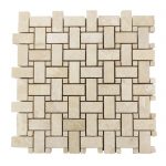 Ivory Basketweave Travertine Mosaic 1 Olympus-Light-Basketweave-Mosaic-Product-Pic