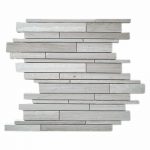 White Wood Strip Bar Limestone Mosaic 2 White Wood Strip Bar Limestone Mosaic Tile Product Pic