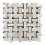 Ice White Basketweave Marble Mosaic 1 Ice-White-Basketweave-Mosaic-Product-Pic