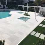 Ice White French Pattern Marble Paver 4 Ice-White-Sand-Blasted-French-Pattern-Paver-Outdoor-Floor-Jobside-Pic-17