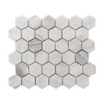 Ice White Hexagon Marble Mosaic 1 ice white hexagon marble mosaic tile product pic