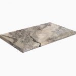 Silver 12"x24" Tumbled Travertine Coping 2 12x24 Silver Premium Select Tumbled Travertine Coping