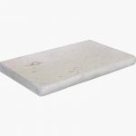 Shell Beige 6"x12" Bullnose Pool Coping 1 12x24x3 Shell Stone Premium Select Tumbled Limestone Coping