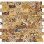 Autumn Blend 1"x2" Travertine Mosaic 1 1×2-Autumn-Blend-Splitface-Travertine-Mosaic