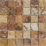 Autumn Blend 2"x2" Travertine Mosaic 1 2×2-Autumn-Blend-Tumbled-Travertine-Mosaic