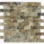 Antique Onyx 1"x2" Travertine Mosaic 1 1×2-Antique-Onyx-Splitface-Travertine-Mosaic