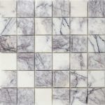 White Lilac 2"x2" Marble Mosaic 1 2×2-Lilac-White-Polished-Marble-Mosaic