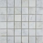 White Pearl 2"x2" Marble Mosaic 1 2x2 White Pearl Marble Mosaic