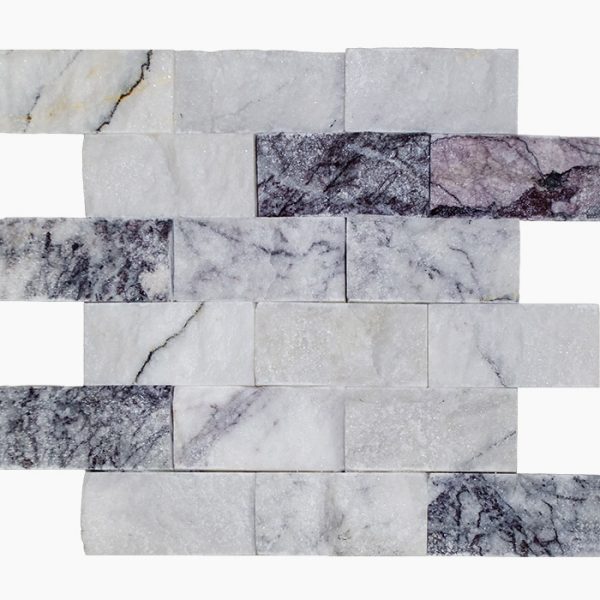 2x4-White-Lilac-Splitface-Marble-Mosaic