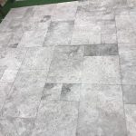 Tundra Gray French Pattern Marble Paver 4 Tundra-Grey-Paver-Garden-project-Jobside-Pic-2
