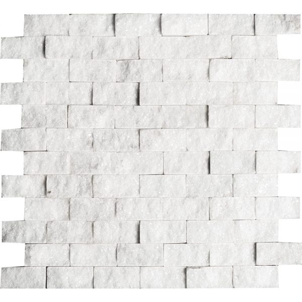 white-carrara-1x2-splitface-ledger