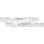 White Carrara 3D Honed Ledger Panel 1 white-carrara-3d-honed-ledger-panel
