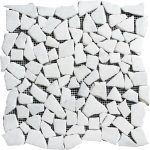 White Carrara Pebble Marble Mosaic 1 white-carrara-pebble-marble-mosaic